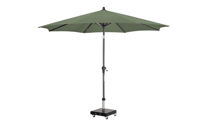 Pacific Lifestyle Riva 3m Round Parasol with Base - Olive
