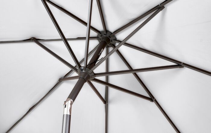 Pacific Lifestyle Riva 3m Round Parasol with Base - Luna Grey-18-119-LG 18-123