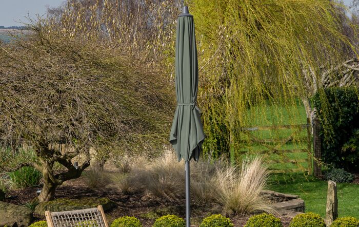 Pacific Lifestyle 2.5m Round Parasol - Olive-18-118-OL