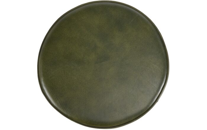 Pacific Lifestyle Donato Sage Green Leather and Iron Stool-15-302-SAG