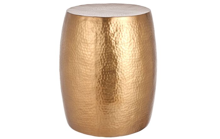 Pacific Lifestyle Sangli Hammered Metal Antique Brass Colour Stool-76-551-AB