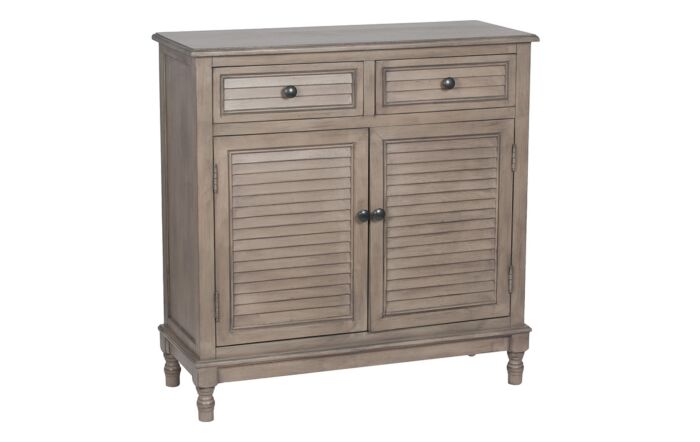 Pacific Lifestyle Ashwell Taupe Pine Wood 2 Drawer 2 Door Unit