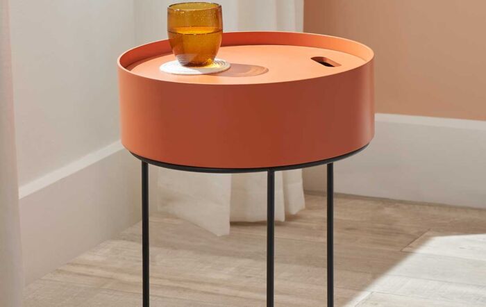 Pacific Lifestyle Hugo Tobacco Wood And Black Metal Storage Table