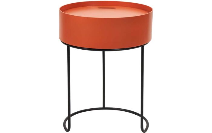 Pacific Lifestyle Hugo Tobacco Wood And Black Metal Storage Table-76-532-TO