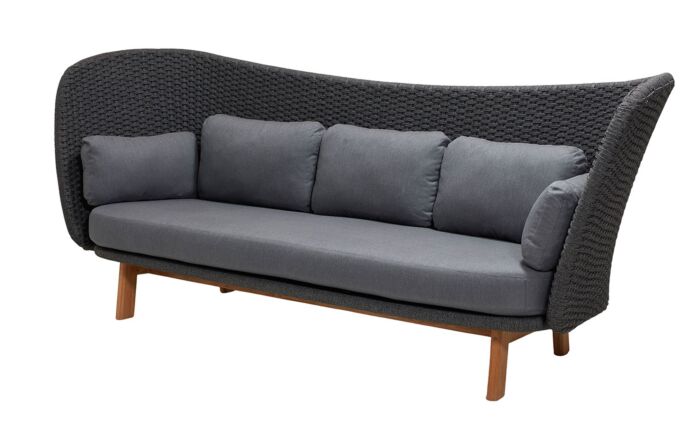 Cane-Line Garden Nest Chair and Peacock Large Wing Sofa-57421USL