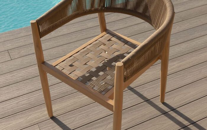 Maze Porto 4 Seat Round Garden Dining Set-port0-4srds-ss