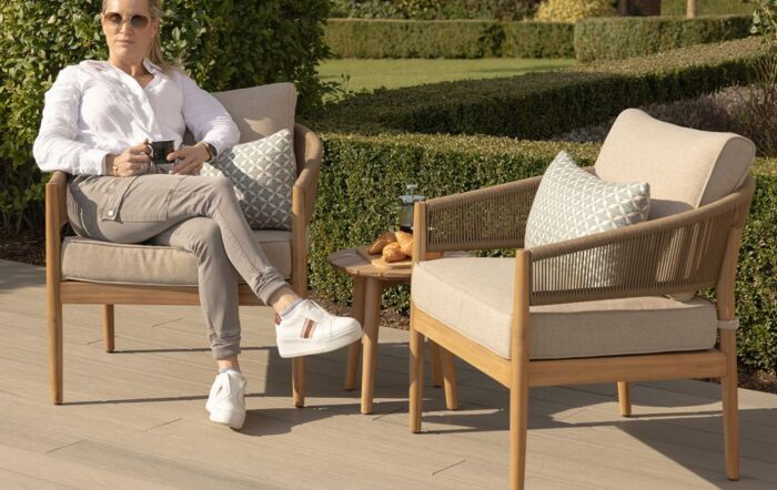 Maze Porto Garden Lounge Bistro Set-PORTO-LS-SS