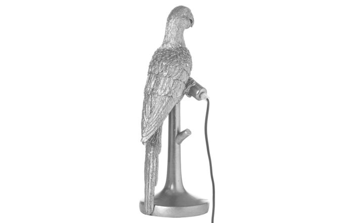 Hill Interiors Percy The Parrot Silver Table Lamp Without Shade-21664