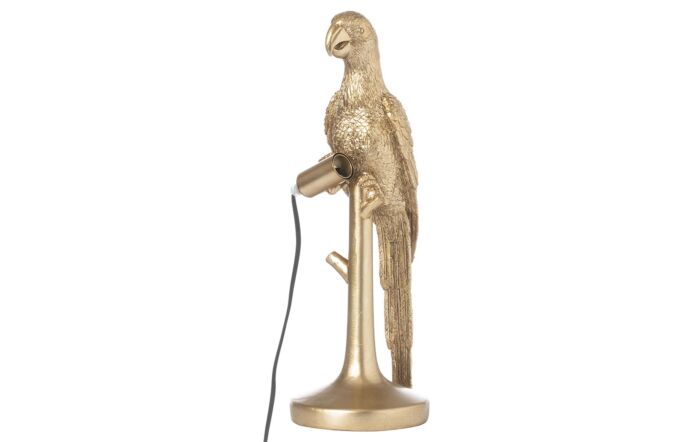 Hill Interiors Percy The Parrot Gold Table Lamp