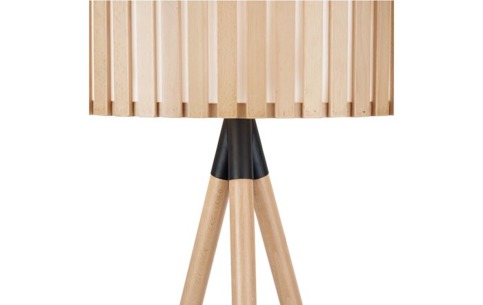 Pacific Lifestyle Rabanne Slatted Natural Wood Tripod Floor Lamp-32-162-K 1