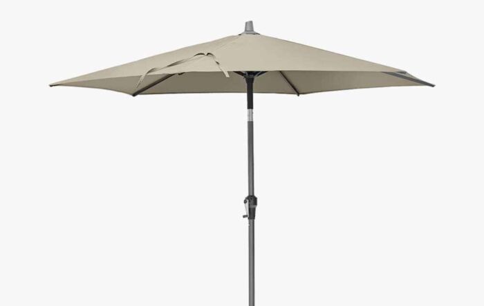 Pacific Lifestyle Riva 2.5m Round Champagne Parasol & 25kg Base-18-118-CH & 18-205-25