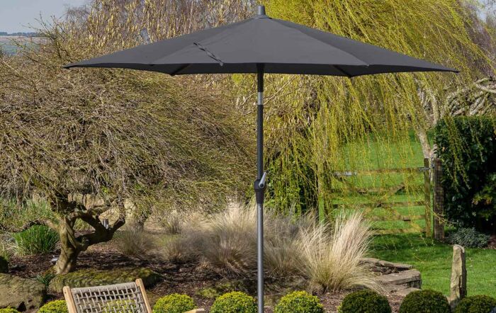 Pacific Lifestyle Riva Platinum Parasol - Anthracite 2.5 Metre-18-118-GY 1