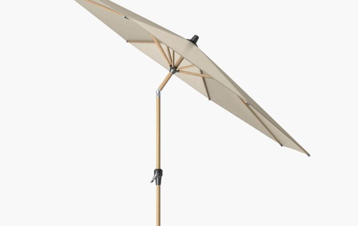 Pacific Lifestyle Riva Teak Round 3m Champagne Parasol-18-192-CH