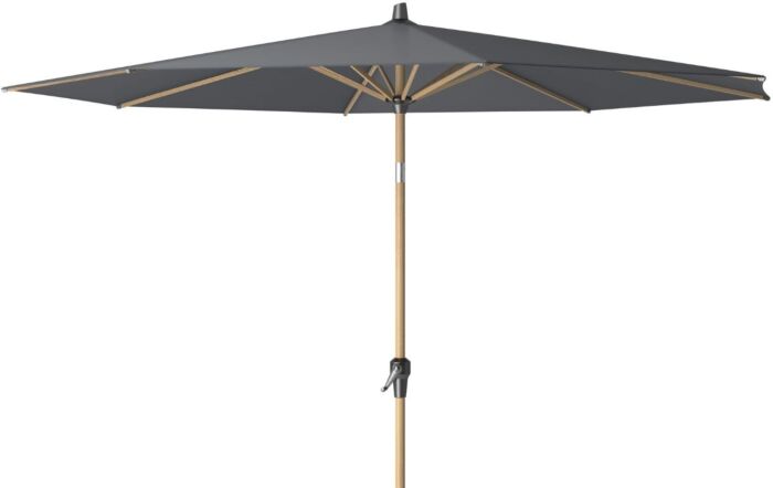 Pacific Lifestyle Riva 3m Teak Anthracite Parasol With 40kg Wheeled Base-18-192-GY-18-123