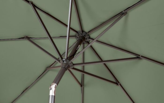 Pacific Lifestyle Riva 3m Olive Parasol With 40kg Ceramica Wheeled Base-18-119-OL-18-300-SA