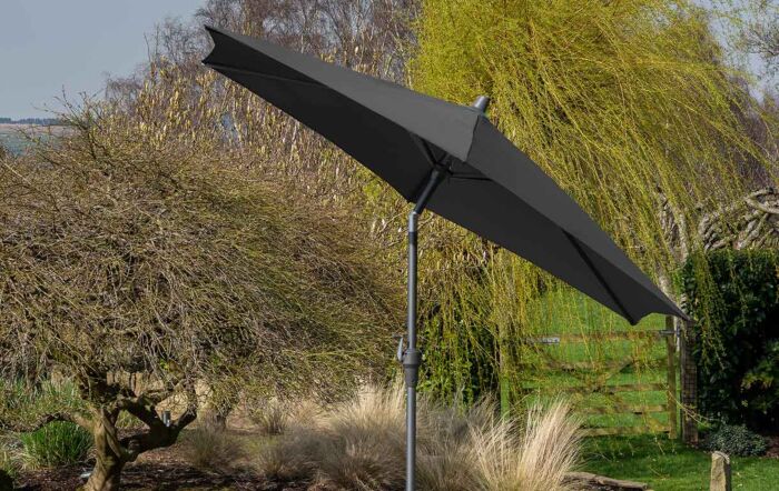 Pacific Lifestyle Riva Platinum Parasol - Anthracite 2.5 Metre-18-118-GY