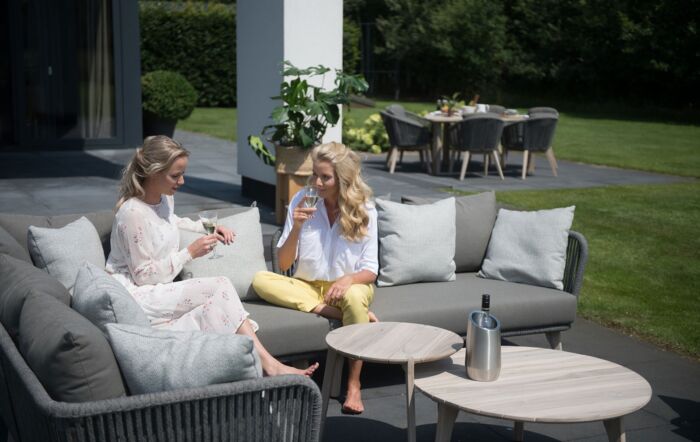 4 Seasons Outdoor Santander Rope Corner Sofa-24SantLou