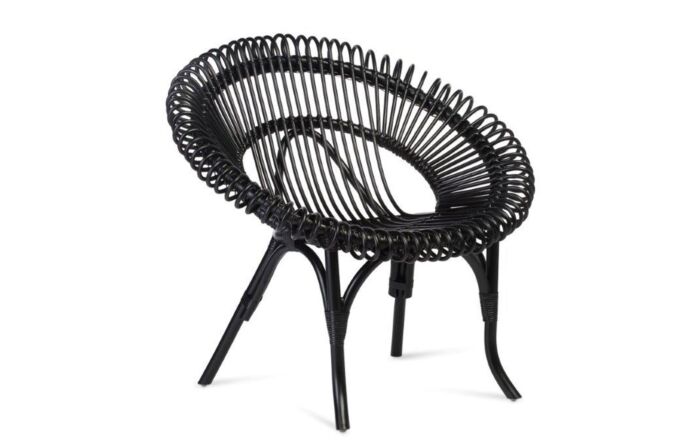 Shanghai Rattan Chair-Black-200809-Black