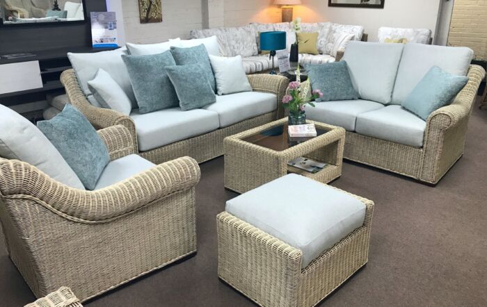 Duck Egg Brando as displayed in our Wakefield Showroom