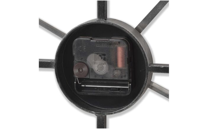 Hill Interiors Silver Heart Skeleton Wall Clock-17857