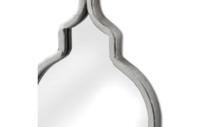 Hill Interiors Silver Quarterfoil Decorative Hanging Mirror-18767