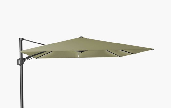 Pacific Lifestyle Glow Challenger T2 Square 3m Premium Lush Green Free Arm Parasol-18-190-LU
