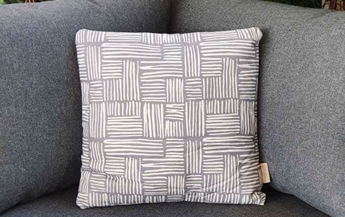 Bramblecrest Light Grey Wicker Square Scatter Cushion