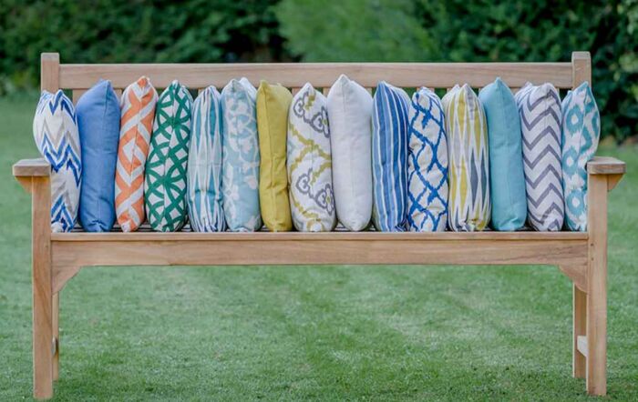 Bramblecrest Green Lattice Square Scatter Cushion-UGSC12 1