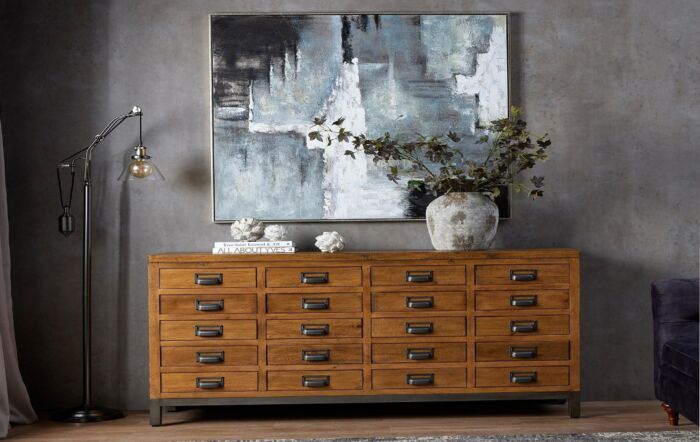 Hill Interiors Hudson Adjustable Industrial Floor Lamp-18324