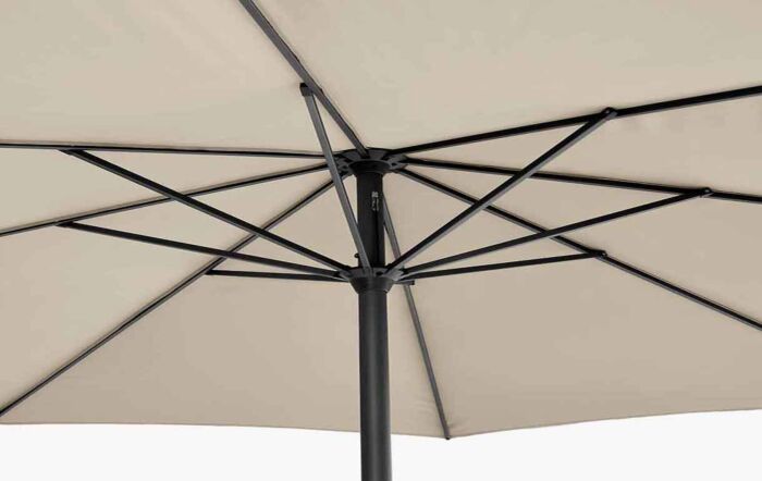 Pacific Lifestyle Riva 3.5m Round Champagne Parasol-18-120-CH