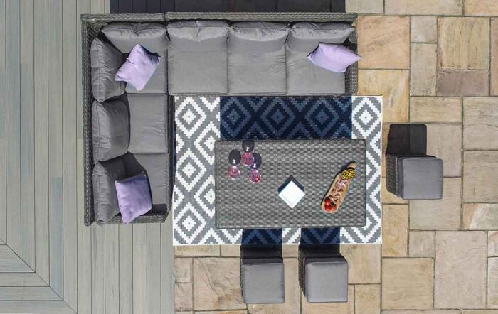 Maze Victoria Corner Dining Set with Rising Table-VIC-507035