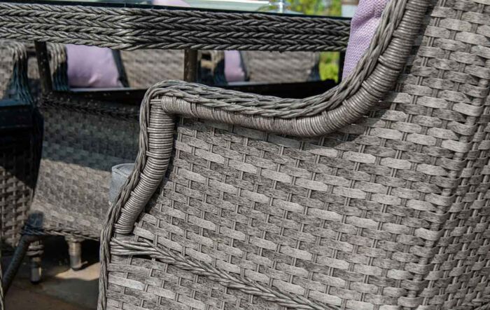 Maze Victoria 8 Seat Rectangle Dining Set with Square Chairs-KIT-VIC-200-RC-SQ2