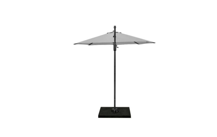 Pacific Lifestyle Voyager T1 3m Round Luna Grey Free Arm Parasol With 90kg Wheeled Base-18-303-LU & 18-125