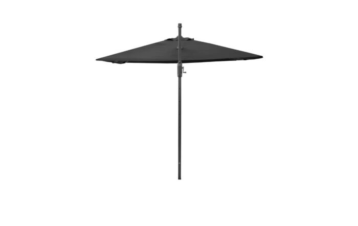 Pacific Lifestyle Voyager T2 2.7m Square Anthracite Free Arm Parasol & 90kg Wheeled Granite Base-18-301-GY-18-125