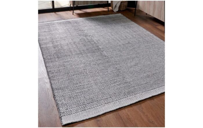 Pacific Lifestyle Graphite And White Indoor And Outdoor Rug-18-703-GP
