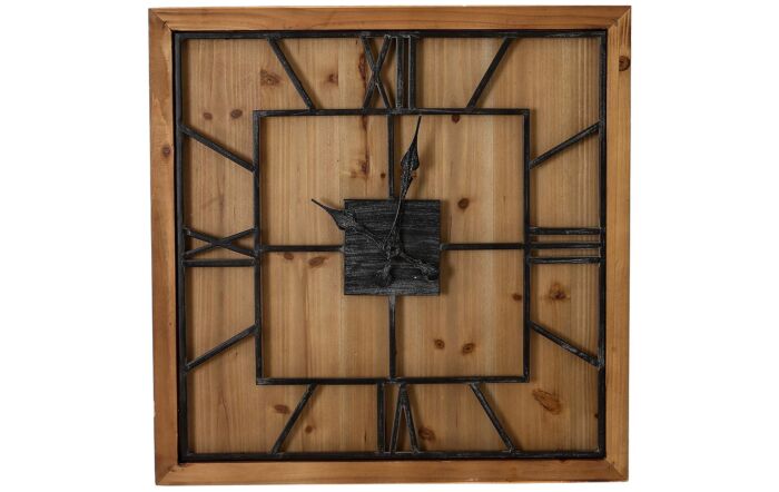 Hill Interiors Williston Square Large Wooden Wall Clock