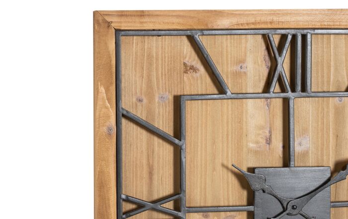 Hill Interiors Williston Square Wooden Wall Clock-21643 1