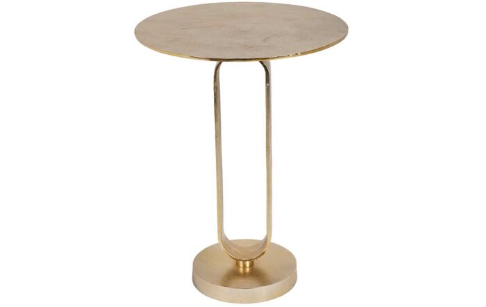 Pacific Lifestyle Zeneta Shiny Gold Metal Table-76-555-GO