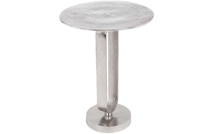 Pacific Lifestyle Zaneta Shiny Silver Metal Table-76-555-SI