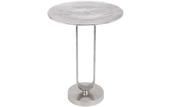 Pacific Lifestyle Zaneta Shiny Silver Metal Table-76-555-SI