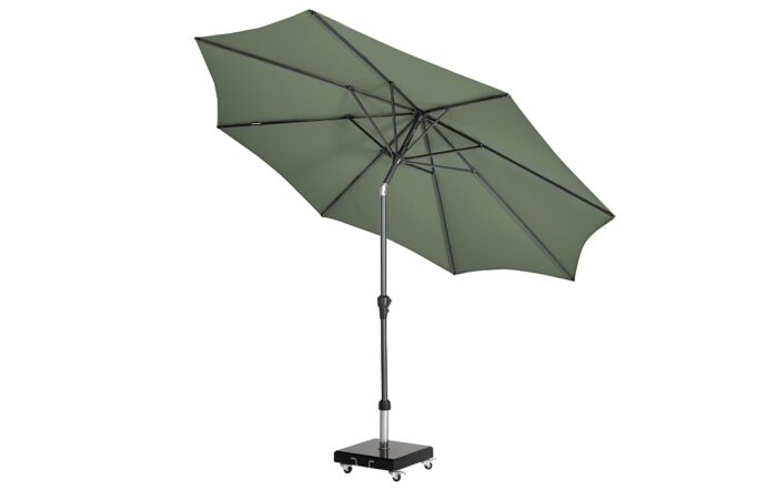 Pacific Lifestyle Riva 3m Round Parasol with Base - Olive-18-119-OL 18-123