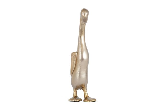 Pacific Lifestyle Gold Metal Large Duck Statue-70-626-GO