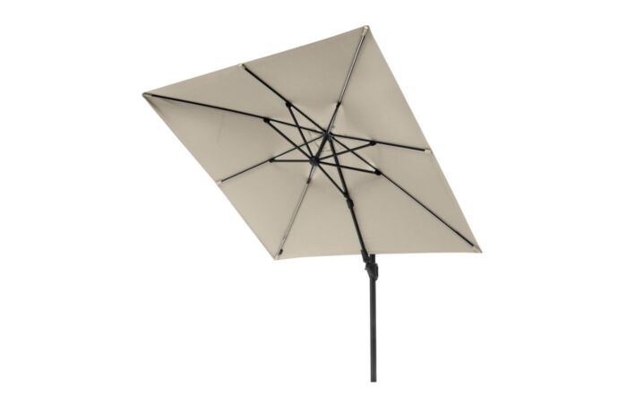 Pacific Lifestyle Challenger Glow T2 3m Square Champagne Free Arm Parasol With 90kg Wheeled Base-18-111-CH-18-125