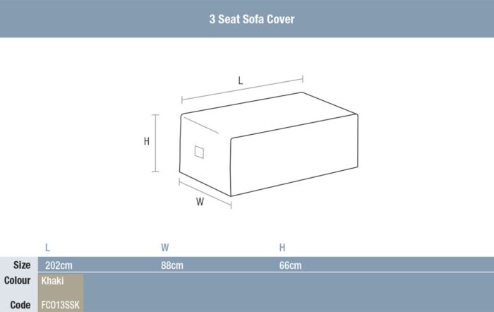Bramblecrest Monterey, Monte Carlo & Panama 3 Seat Sofa Cover-FC013SSX