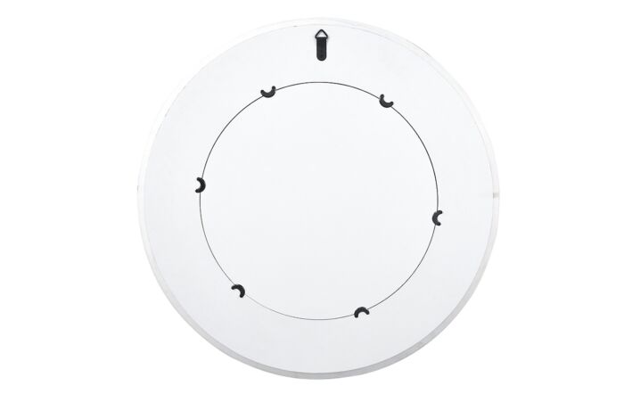 Pacific Lifestyle White Marble Veneer Round Wall Mirror-73-104