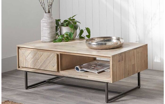 Pacific Lifestyle Marca Acacia Wood 2 Drawer Coffee Table-76-494