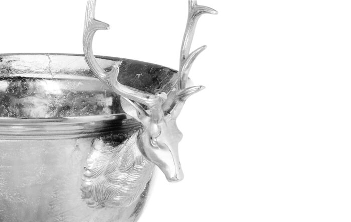 Hill&#x20;Interiors&#x20;Large&#x20;Aluminium&#x20;Stag&#x20;Champagne&#x20;Cooler&#x20;On&#x20;Stand-20919&#x20;1