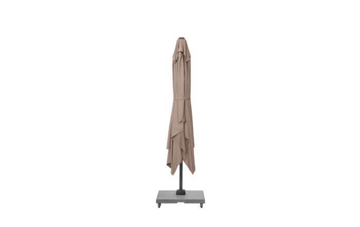 Pacific Lifestyle Voyager T2 2.7mt Free Arm Parasol Taupe With 90kg Wheeled Base-18-301-TA & 18-125