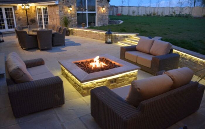 Firepit by night