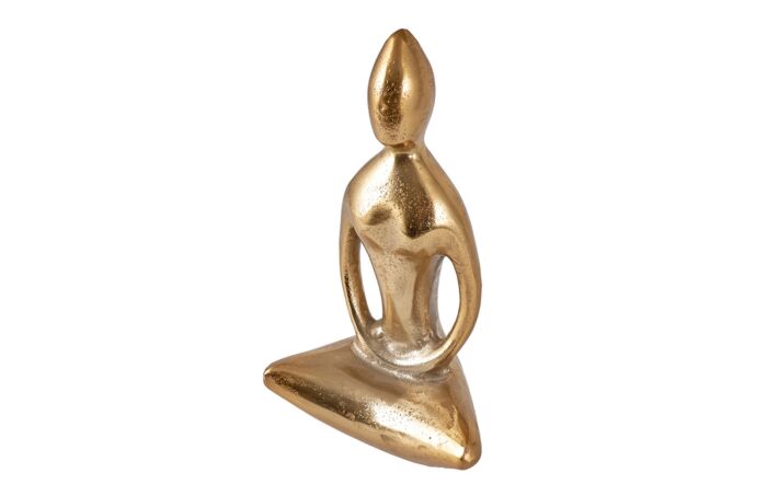 Pacific Lifestyle Shiny Gold Sitting Statue-70-636-GO